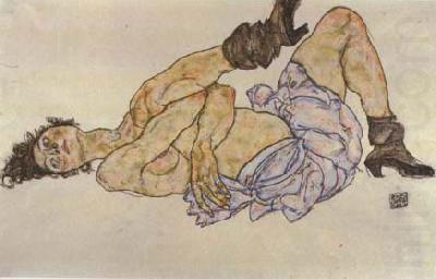 Egon Schiele Reclining Female Nude (mk12) china oil painting image